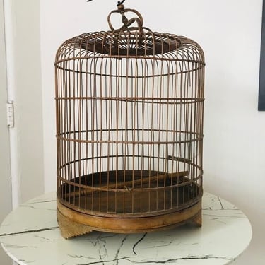 20% Off Sale | VINTAGE Decorative Bamboo Bird Cage 