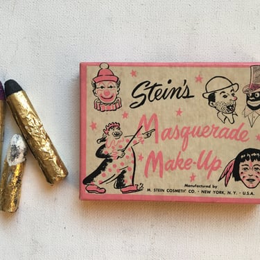 Stein's Masquerade Make-Up, Theatre Make Up, 3 Sticks Of Used Old Make Up As Shown In Photos, Vintage Stage Decor, Acting Hollywood, Prop 