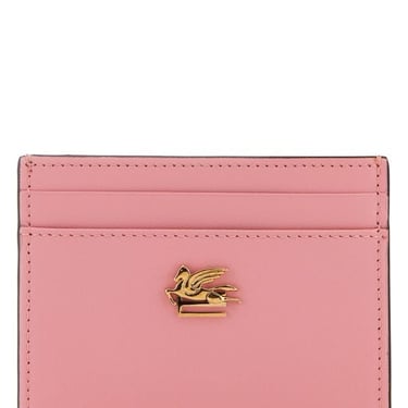 Etro Woman Pink Leather Cardholder