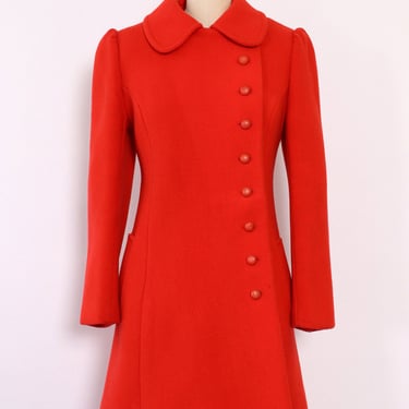 Cherry Red Mod Coat XS