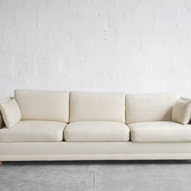 Cream Three-Seater Sofa