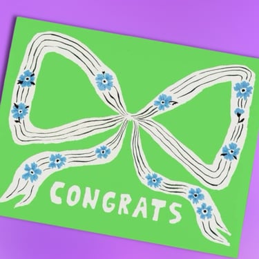 Perfect Bow Congrats Greeting Card