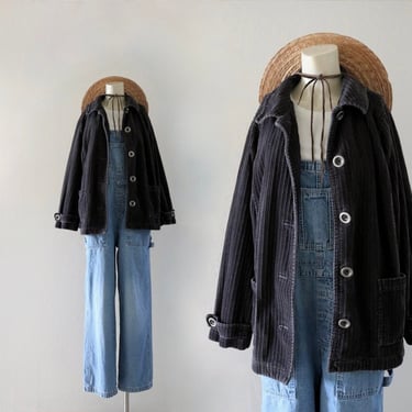 oversized black corduroy jacket 