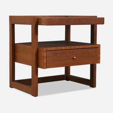 California Modern Two-Tier Night Stand by Paul Laszlo