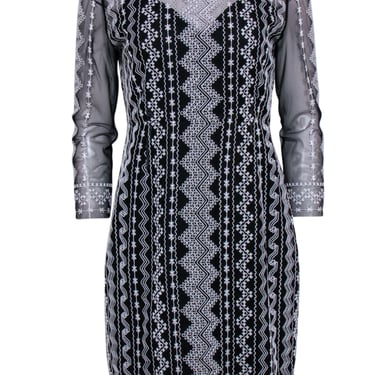 catherine malandrino diagonal silk jacquard dress Catherine malandrino diagonal silk