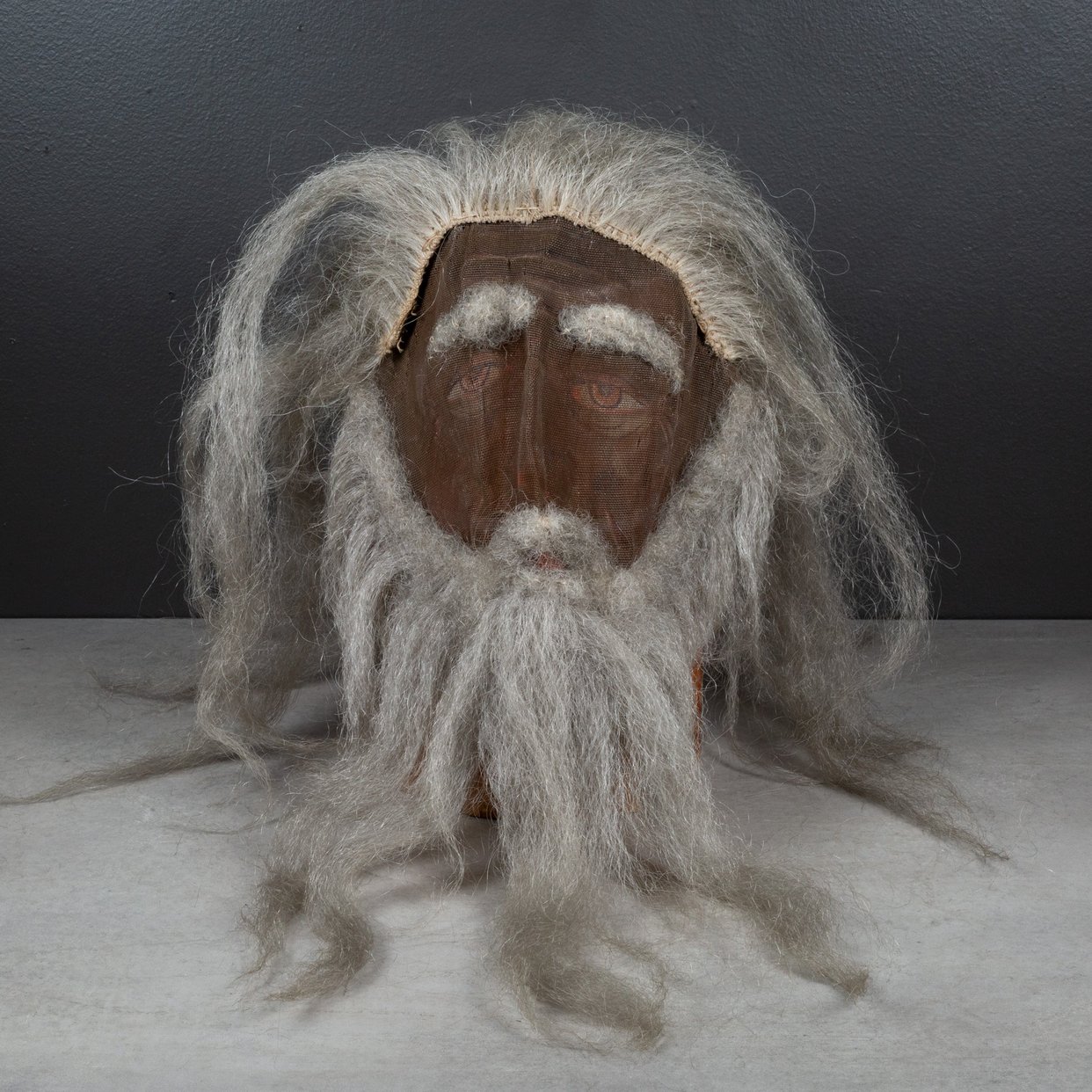 Antique Odd Fellows Ceremonial Mask with Hair and | S16 Home - San ...