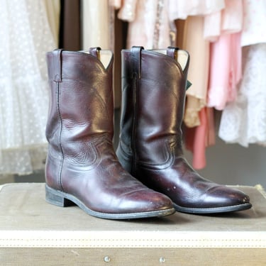 Vintage Men's Leather Cowboy Boots
