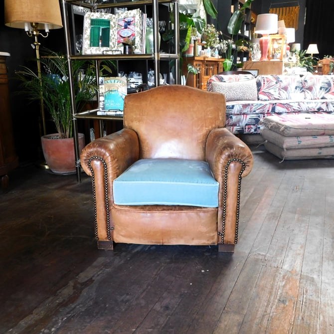 Vintage French Leather Chair