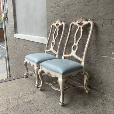Pair of French Provincial Side Chairs