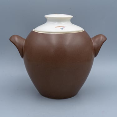 Eva Zeisel Hall China Casual Living Bean Pot | Vintage Mid Century Modern Kitchenware 