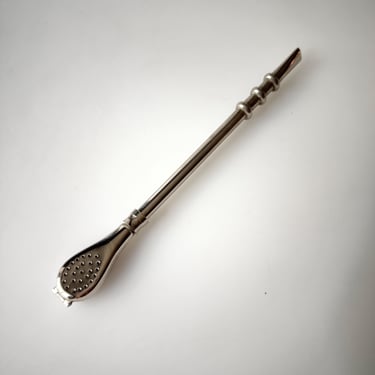 Vintage Bombilla Straw for Yerba Mate Tea 