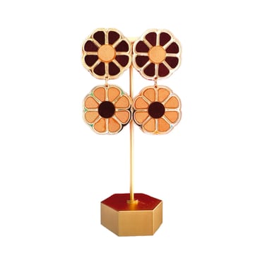 Sample Sale Double Sunflower Earrings