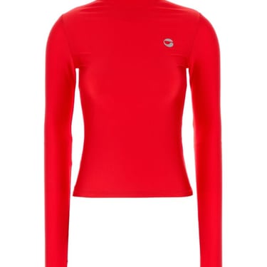 Coperni Women Red Stretch Nylon Top