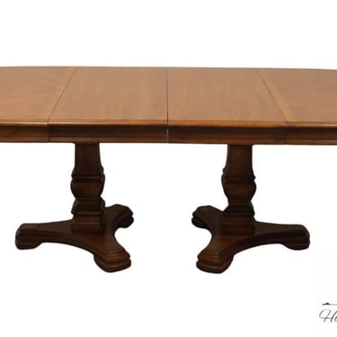 BERNHARDT FURNITURE Italian Neoclassical Tuscan Style 101" Oval Double Pedestal Dining Table 636-279 