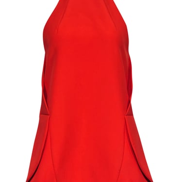 Finders Keepers - Orange Sleeveless Folded Halter Mini Dress Sz S