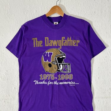 Vintage 1993 The Dawgfather 1975-1993 UW Huskies T-Shirt Sz. L