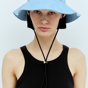 Ganni Women Denim Bucket Hat