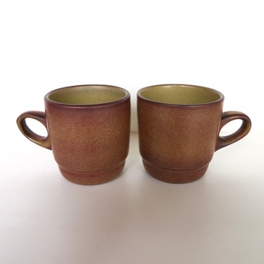 2 Vintage Heath Ceramics Cups in Mountain Blue Glaze, | Her