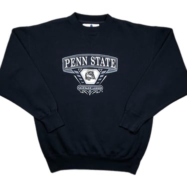 Vintage 90s Penn State University Nittany Lions Embroidered Collegiate Crewneck Sweatshirt Pullover Size Large/XL 