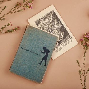 Vintage Reclaimed Repurposed Handbound Book Journal Sketchbook - The Secret of Red Gate Farm Nancy Drew 