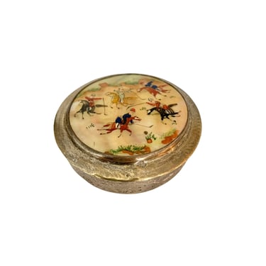 Hand Painted Persian Mother of Pearl Box 