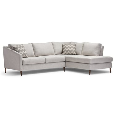 Retro-Inspired Sectional in Mica (RHF)