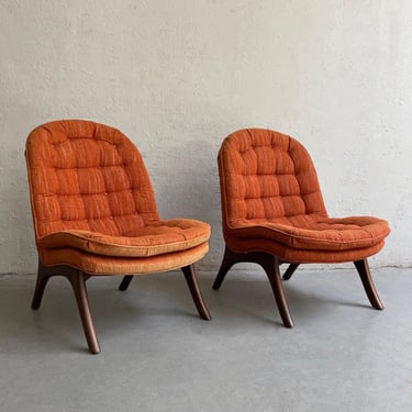 Mid-Century Modern Slipper Chairs By Adrian Pearsall, Crafts Associates