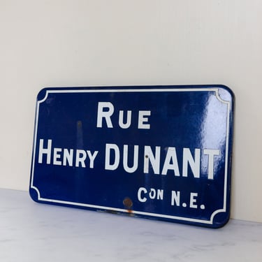 vintage french enamel street signs