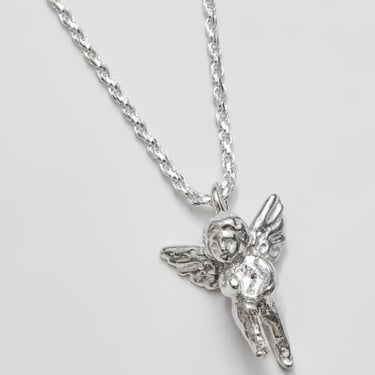 Cherub Necklace in Silver