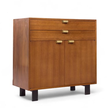 George Nelson for Herman Miller Mid Century Basic Series Walnut Bar Cabinet - mcm 