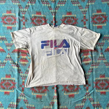 Vintage 90s Thrashed FILA Shirt 