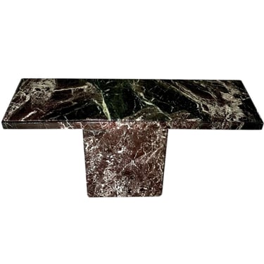 Multi Colored Marble Console Table, Italy 1970