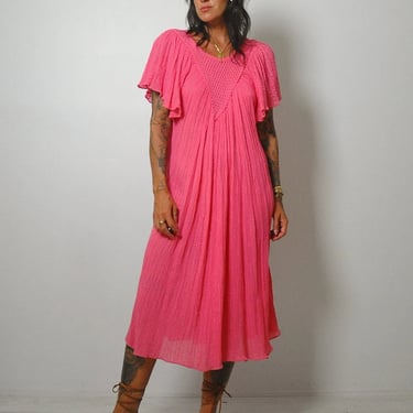 Pink Grecian Gauze Tent Dress