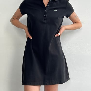 Lacoste Black Classic Polo Dress (M)