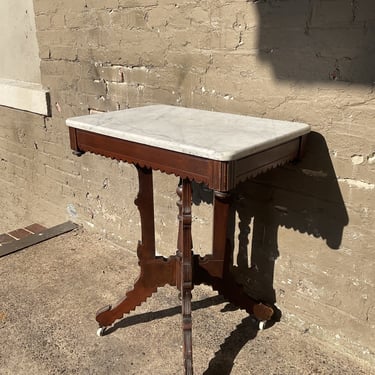 Victorian Marble Top Parlor Table