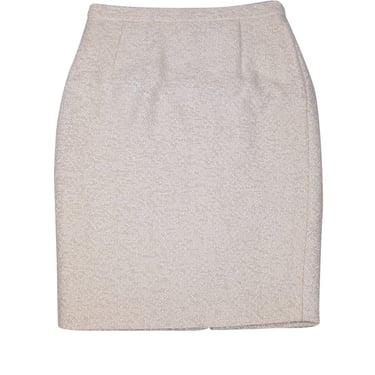 Escada - Cream Wool Boucle Pencil Skirt Sz 6