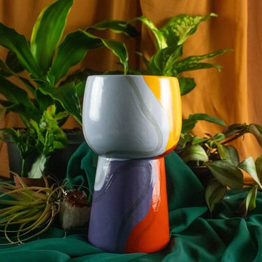 Reversible Planter Pot | Ceramic Pot | Design: Honey 