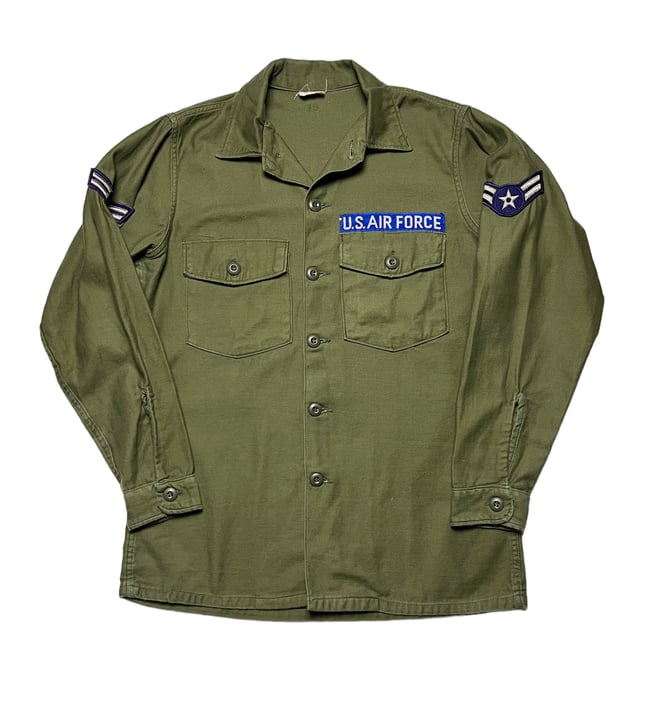 Vintage 1960s OG-107 US Air Force Utility Shirt ~ fits M