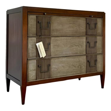 Hickory White Modern Mahogany Finished Wood Morro Bedside Chest