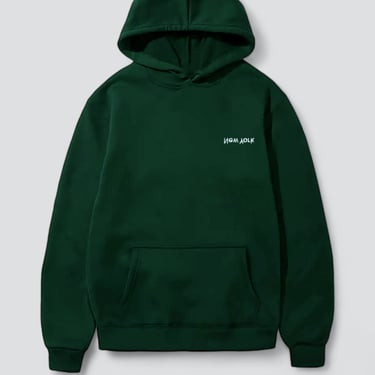 Forest Green Embroidered New York Chest Logo Hoodie
