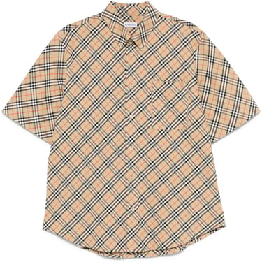 Burberry Men Check Motif Shirt