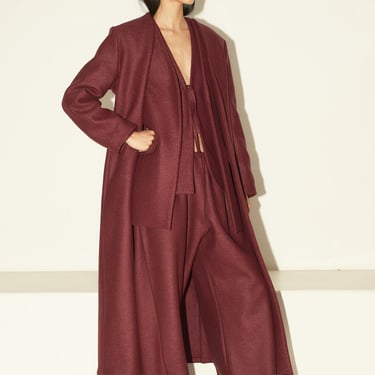 Burgundy Heavy Boiled Wool Judo Pants