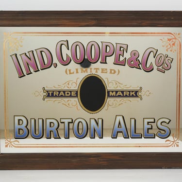 Ind, Coope & Co’s Burton Ales Framed Wall Mirror