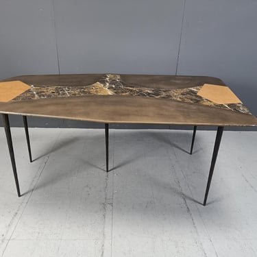 Hand made design dining table, 1990s - art dining table - sculptural dining table 