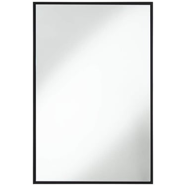 Uttermost Andrew Black Wall Mirror 24" x 36"  JI35-10538