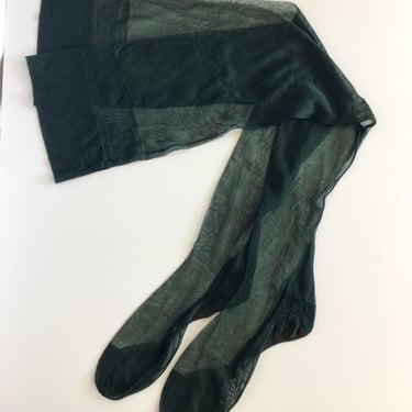 Vintage 50s Stockings | Vintage nylon evergreen hosiery | 1950s sheer nylon leg wear 