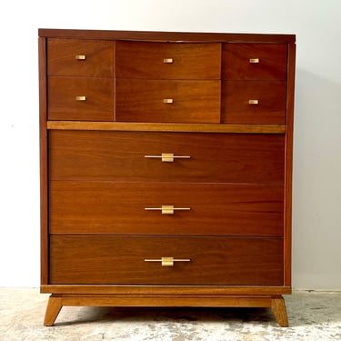 Vintage 1950s Mid Century Modern Five Drawer Dresser | Rocket City