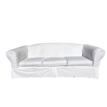 3 Cushion White Slip Covered Sofa  MTF158-58