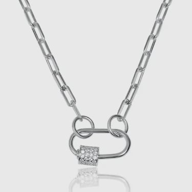 Carabiner Amulet Link Stainless Steel Necklace