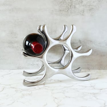 Vintage Sculptural Aluminum Wine Rack by Michael Noll | Sergeant